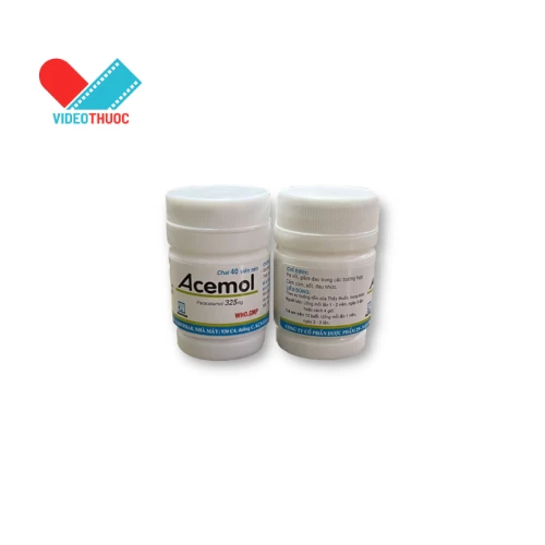 Acemol 325mg Nadyphar Lọ 40 Viên