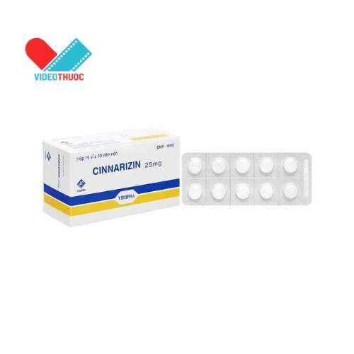 Cinnarizin 25mg của Vidipha